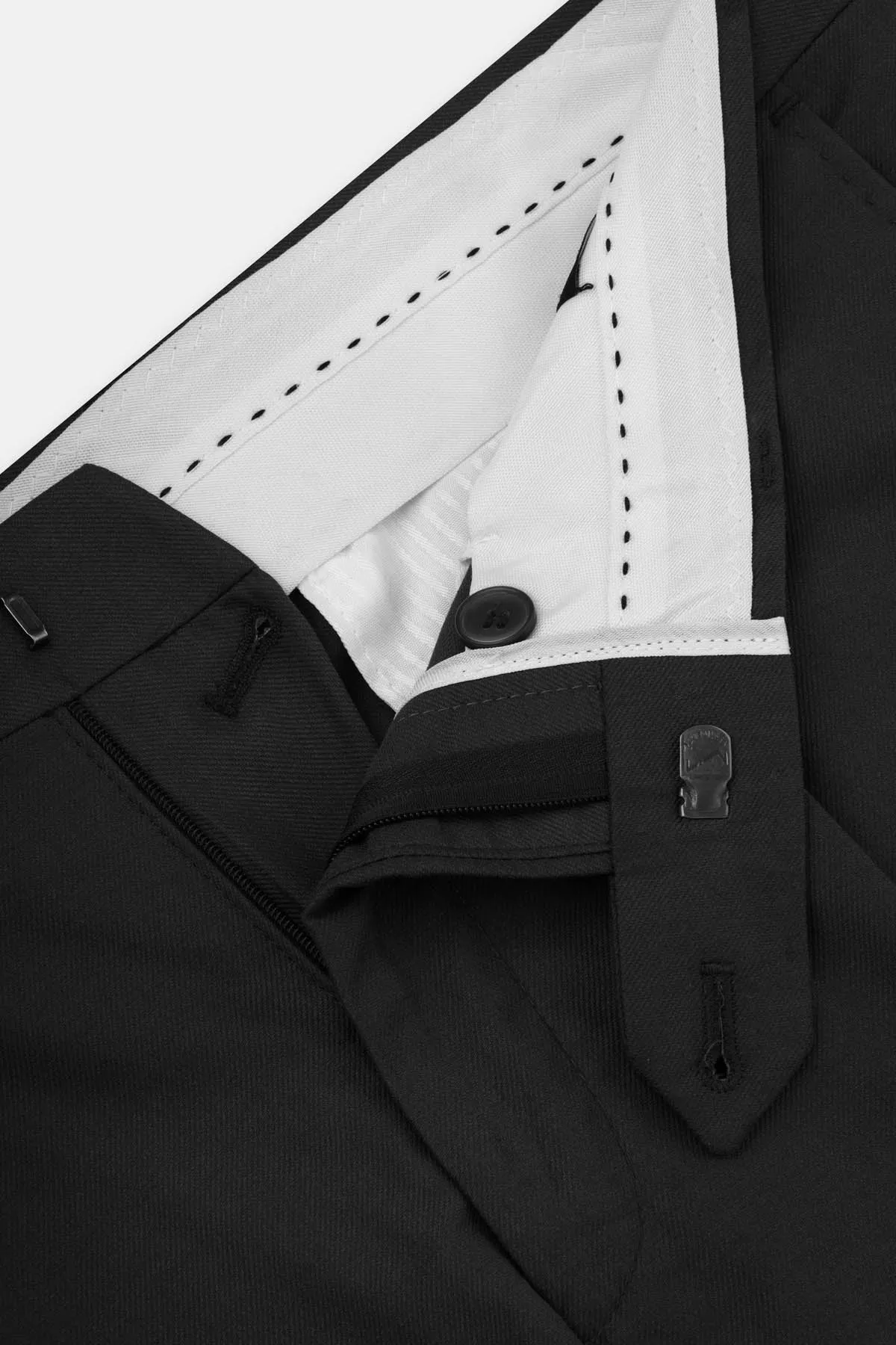 Twill Black Chino Classic Pant