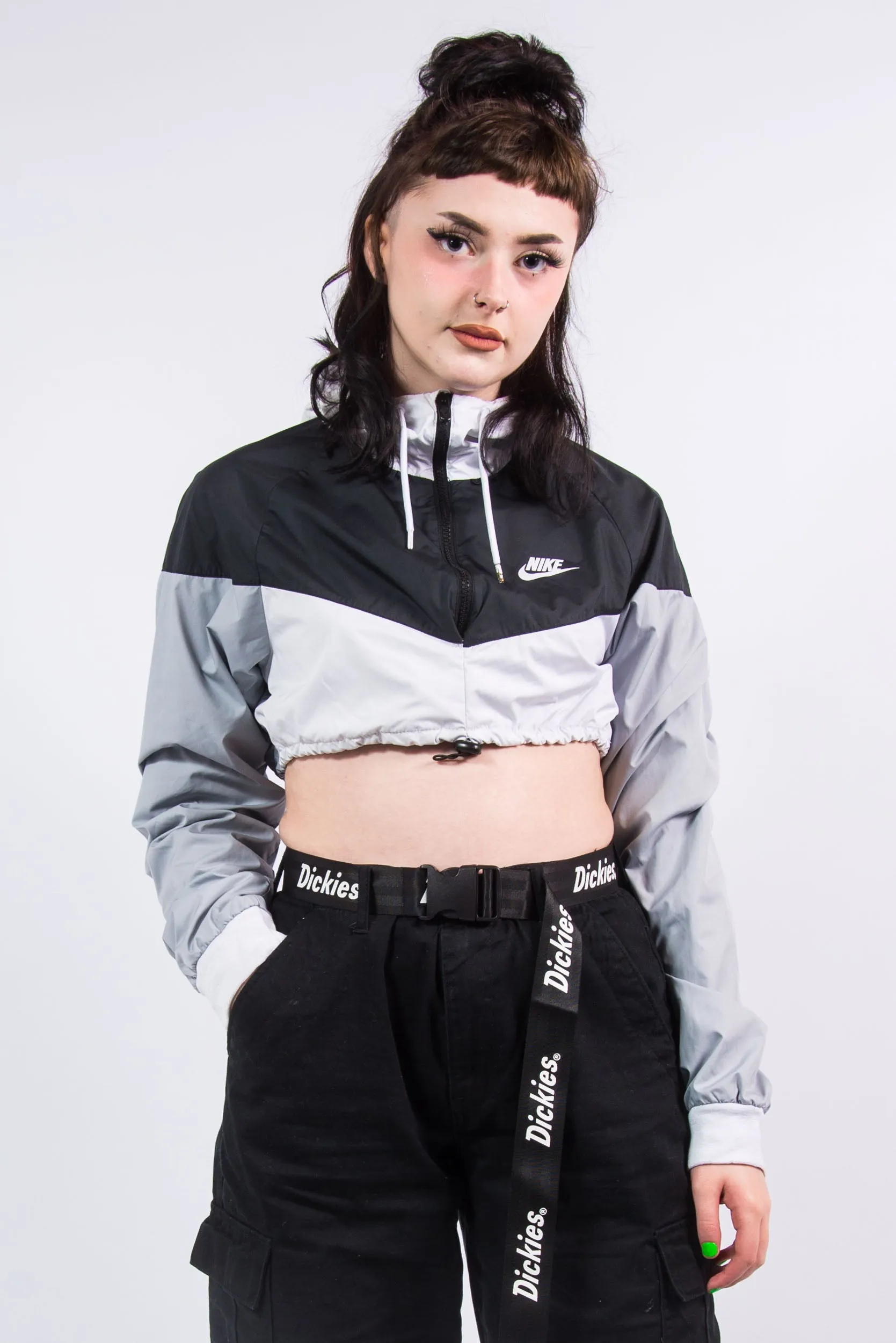 Vintage Nike Cropped Shell Tracksuit Jacket