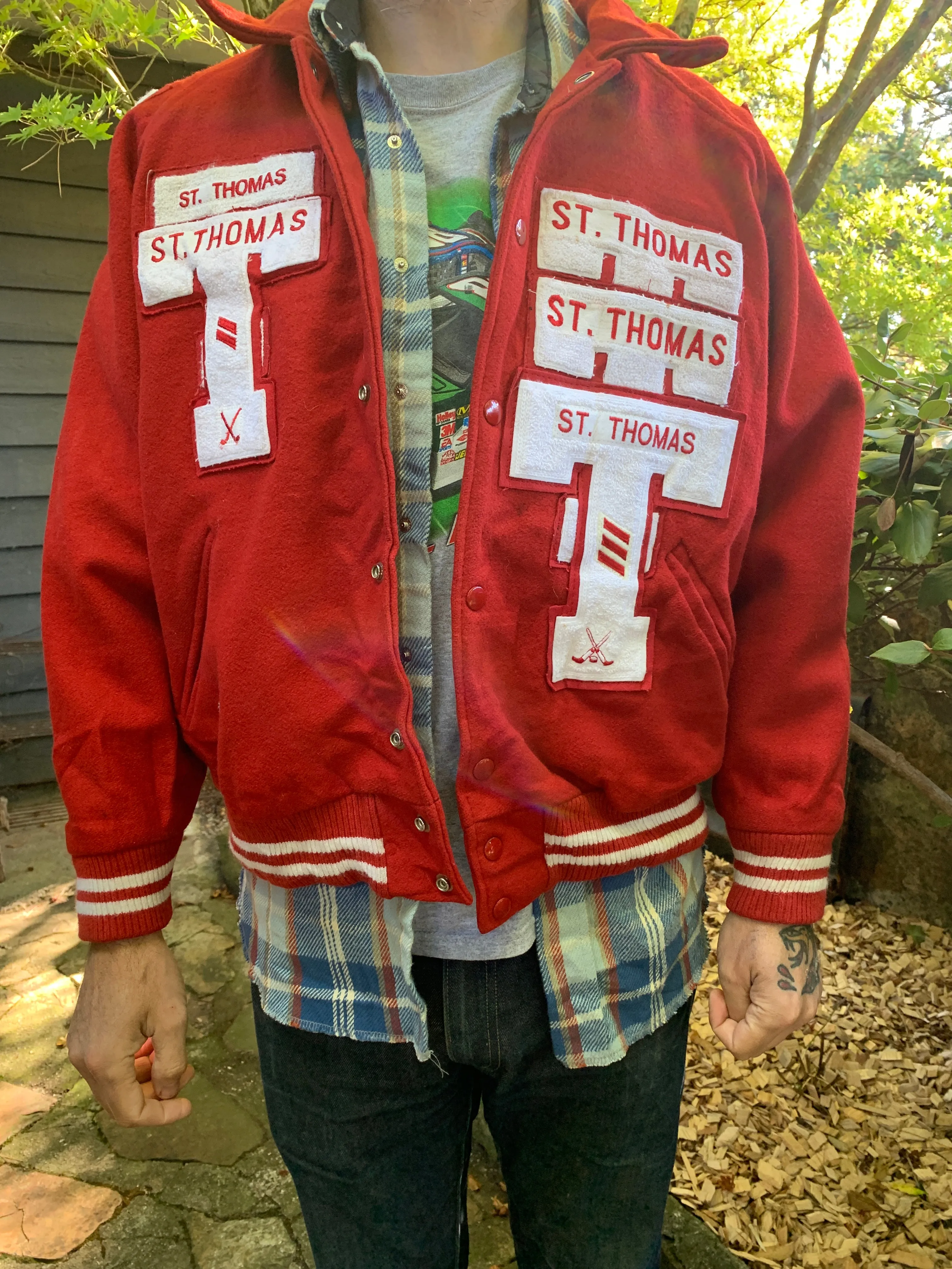 Vintage St. Thomas Texas College Jacket, Circa 2005-2007. XL. FREE POSTAGE