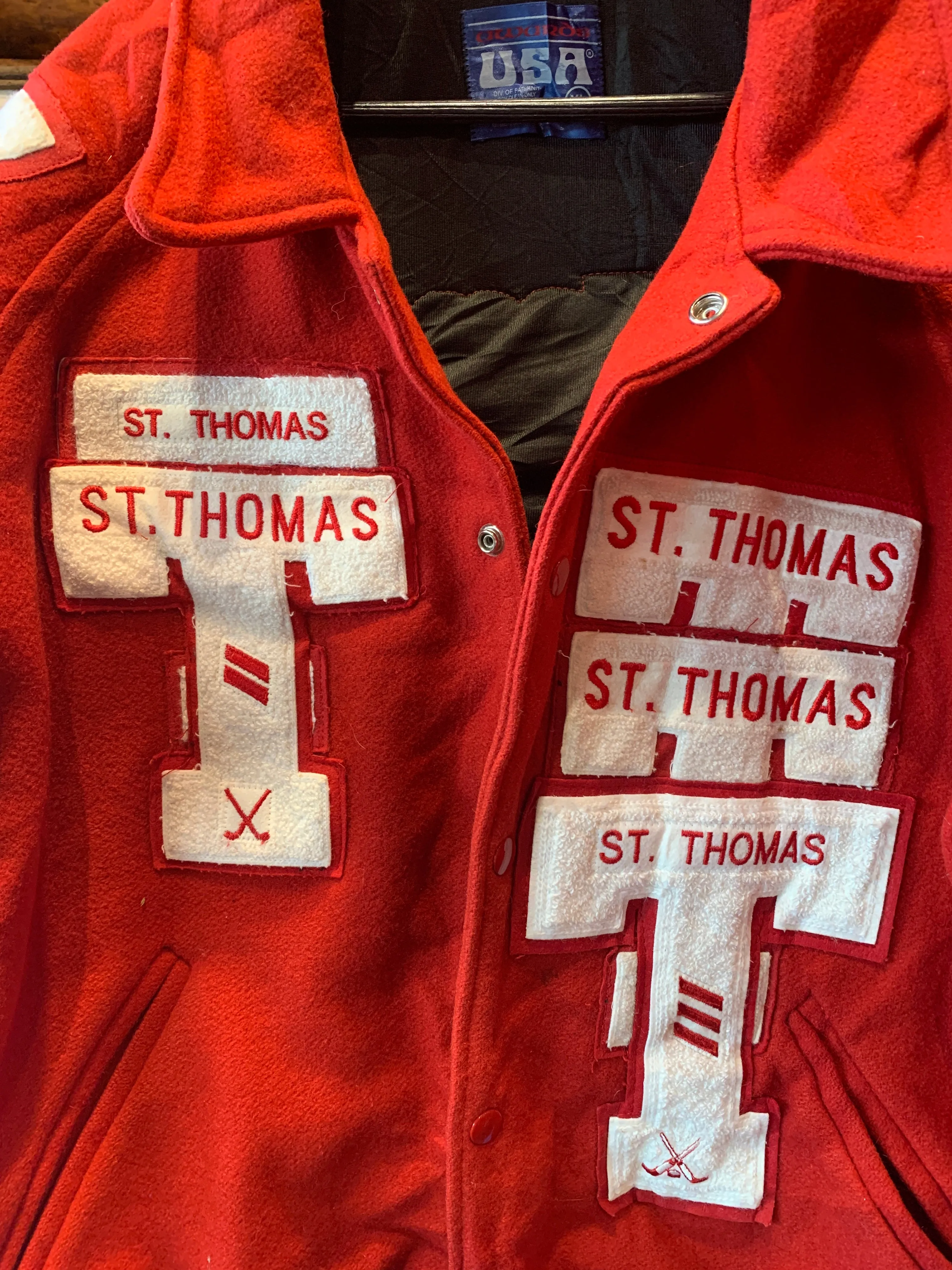 Vintage St. Thomas Texas College Jacket, Circa 2005-2007. XL. FREE POSTAGE