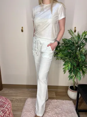 White Linen Pants