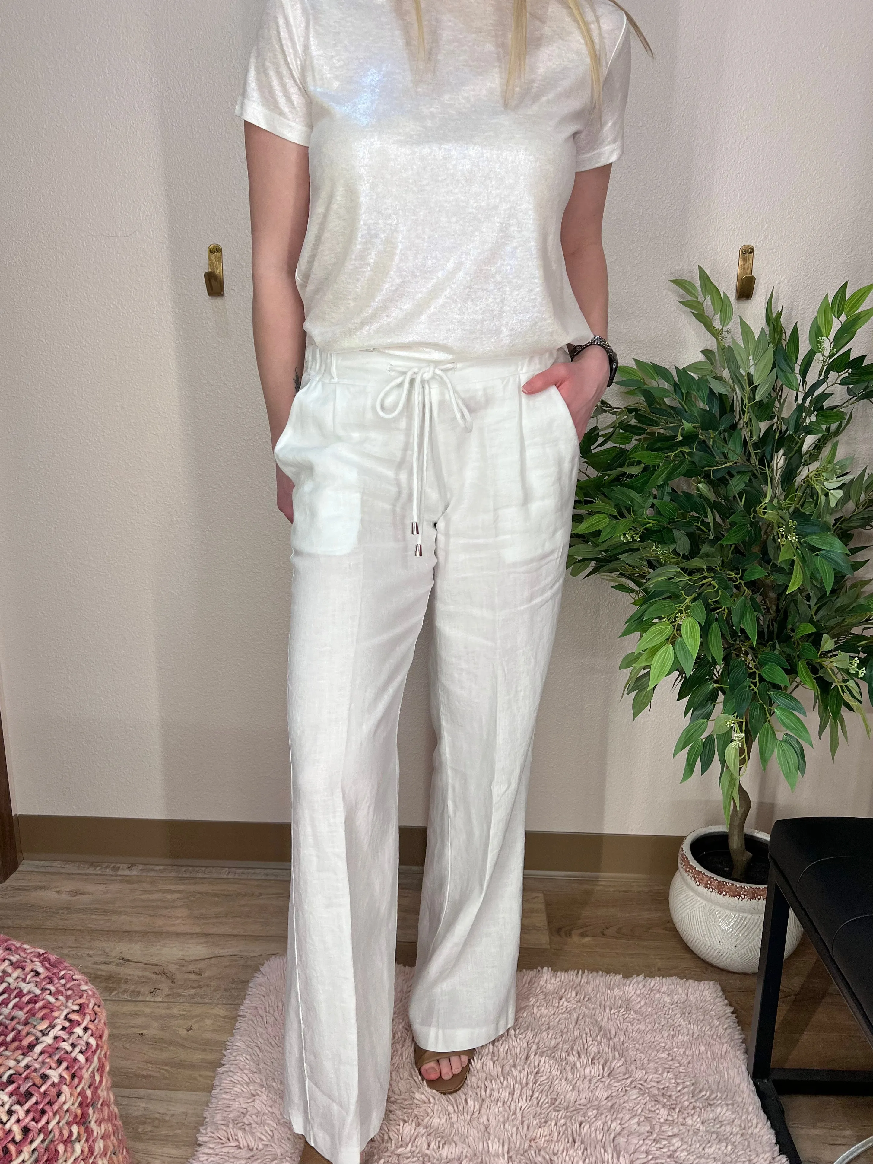 White Linen Pants