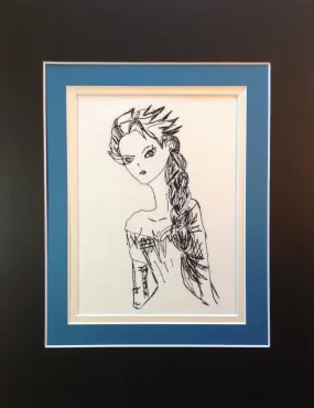 Winter Queen Elsa - Embroidery Design